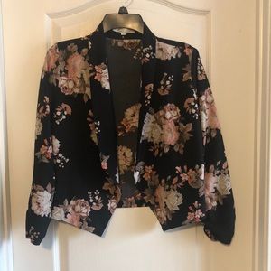 Floral crop jacket